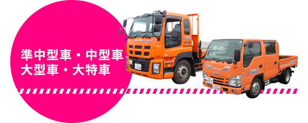 準中型車・中型車・大型車・大特車