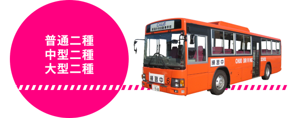 普通二種・中型二種・大型二種