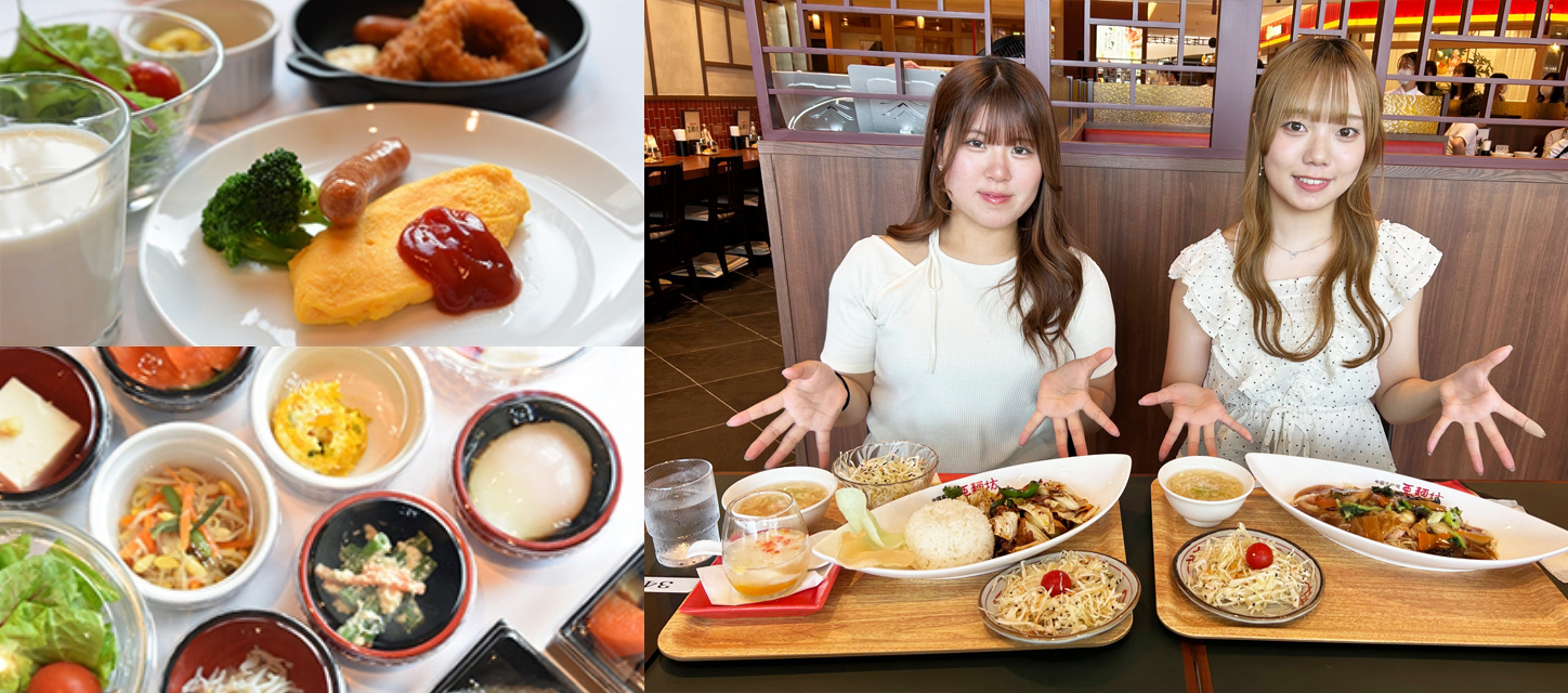 ホテルの食事の画像