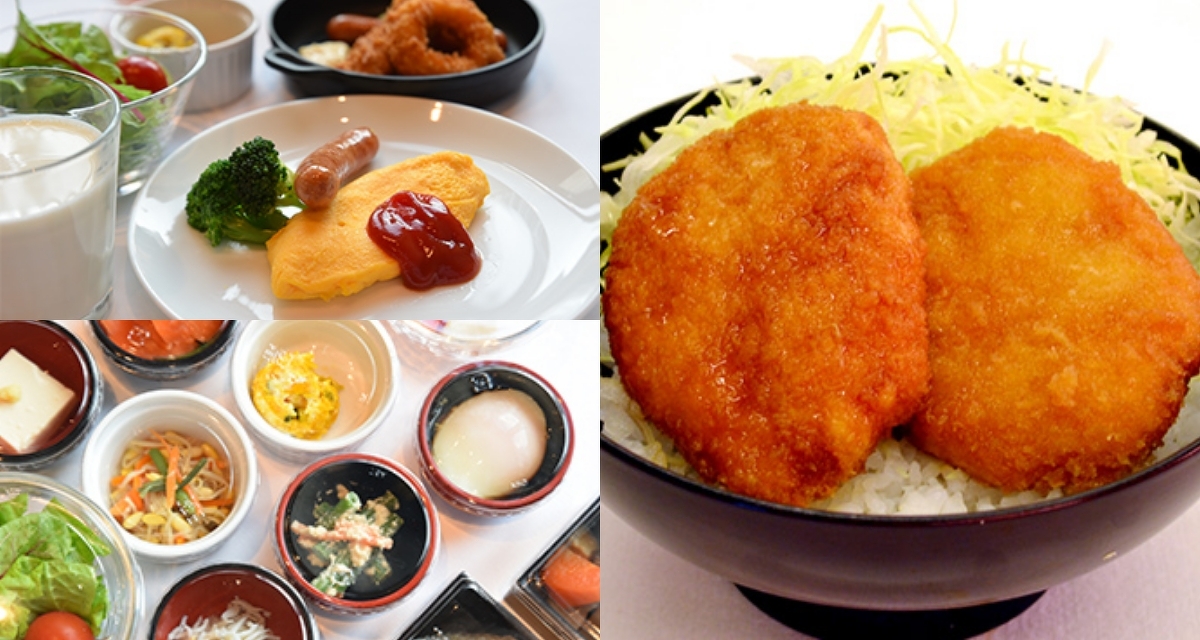 ホテルの食事の画像